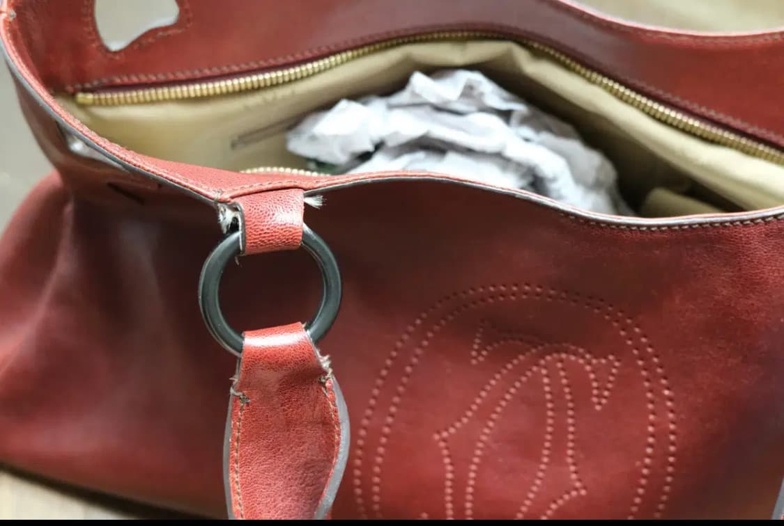 까르띠에 마르첼로 레드 토트백 가방 상품이미지3