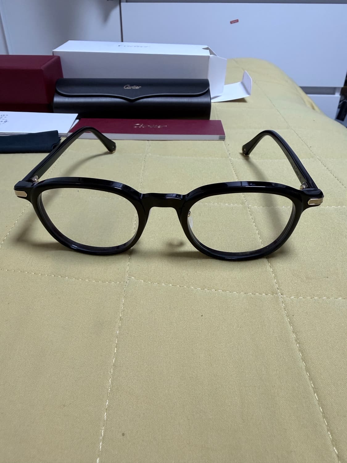 새상품급 까르띠에 판토스 뿔테 안경 상품이미지6