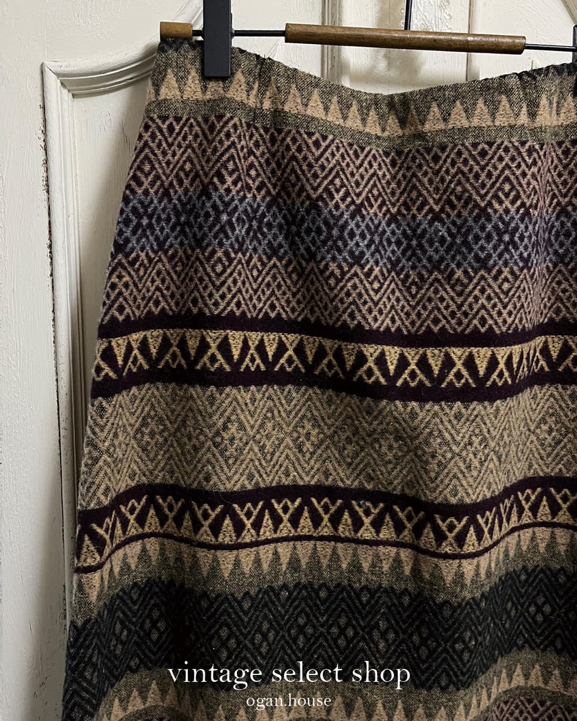 vintage bohemian wool skirt 상품이미지4