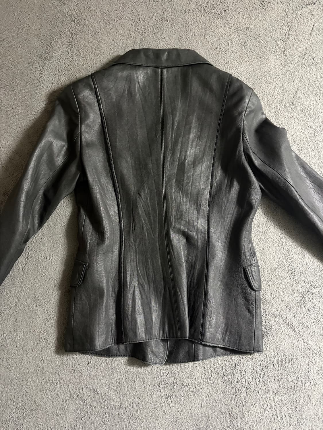 우영미 가죽 블레이저 (66) 상품이미지2