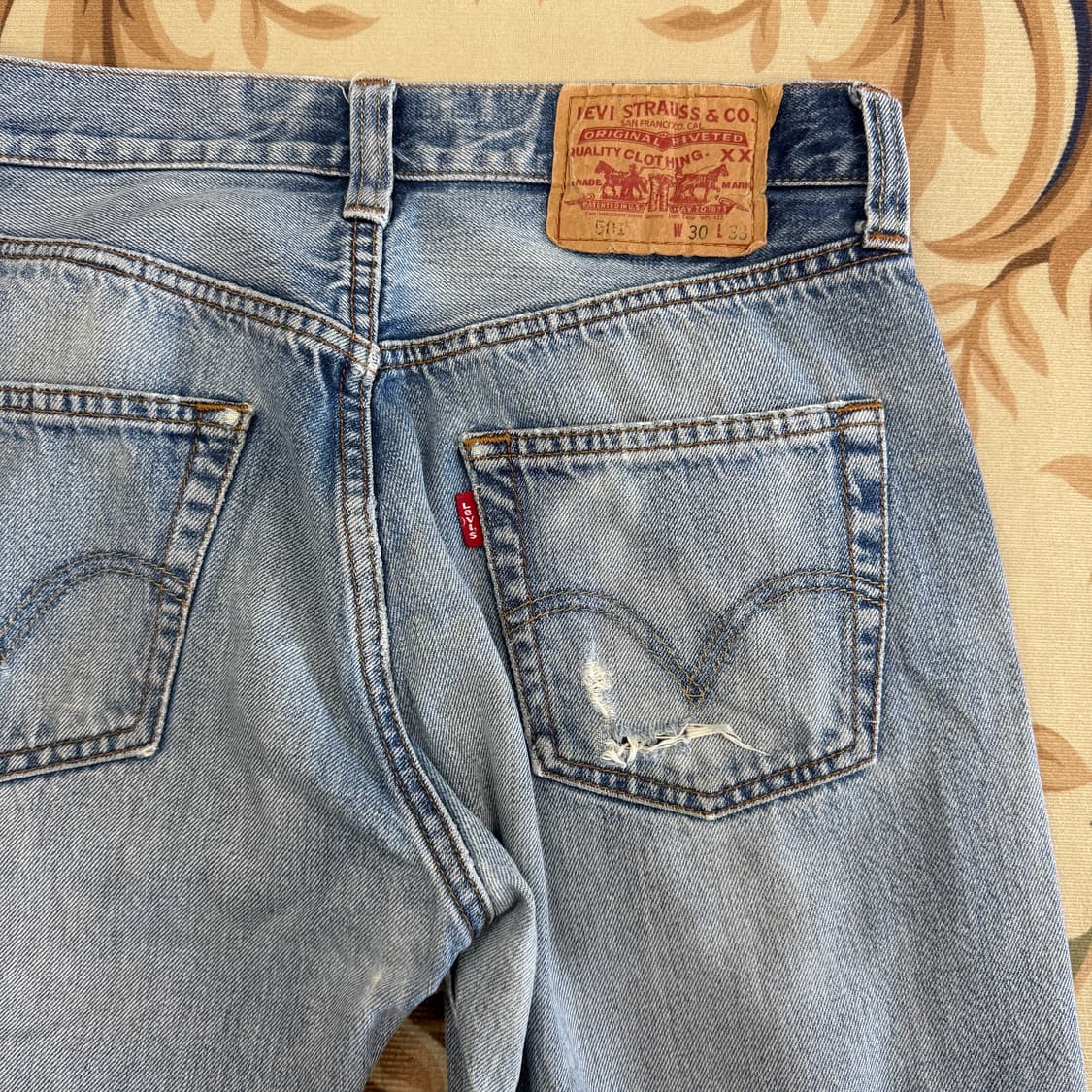 (28)리바이스 Levis 501 데미지 데님팬츠 상품이미지5