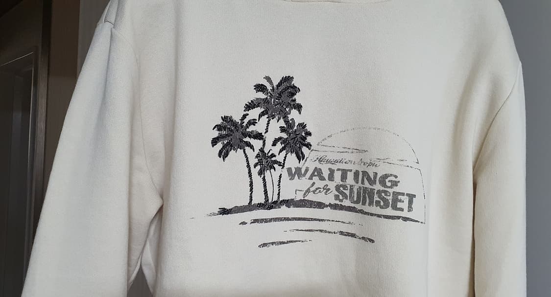 생로랑 선셋 팜트리 비즈 후드 티셔츠 L 상품이미지5