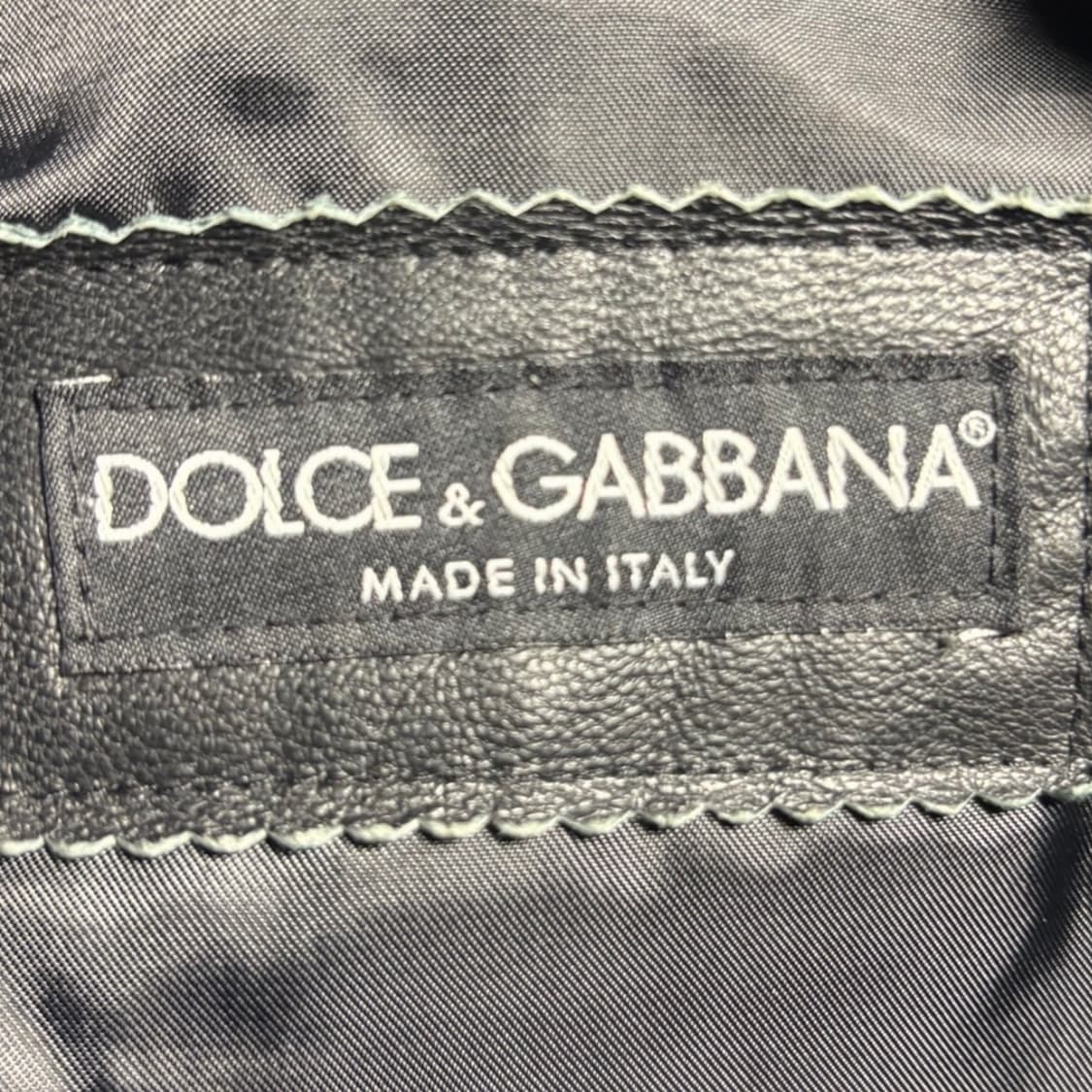 [46] 00’s Dolce & Gabbana Leather Jacket 상품이미지4