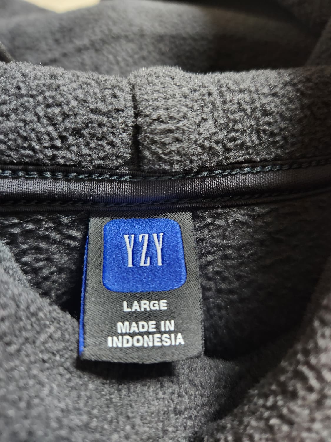 (새제품) 이지 갭 폴라 플리스 후드 블랙 L 상품이미지4