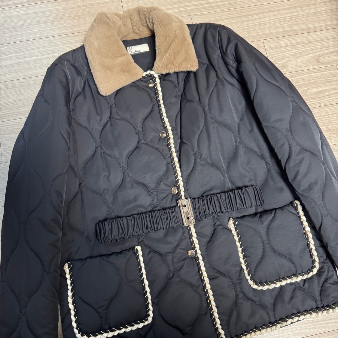 누빔 버클 자켓 샤넬느낌 상품이미지2