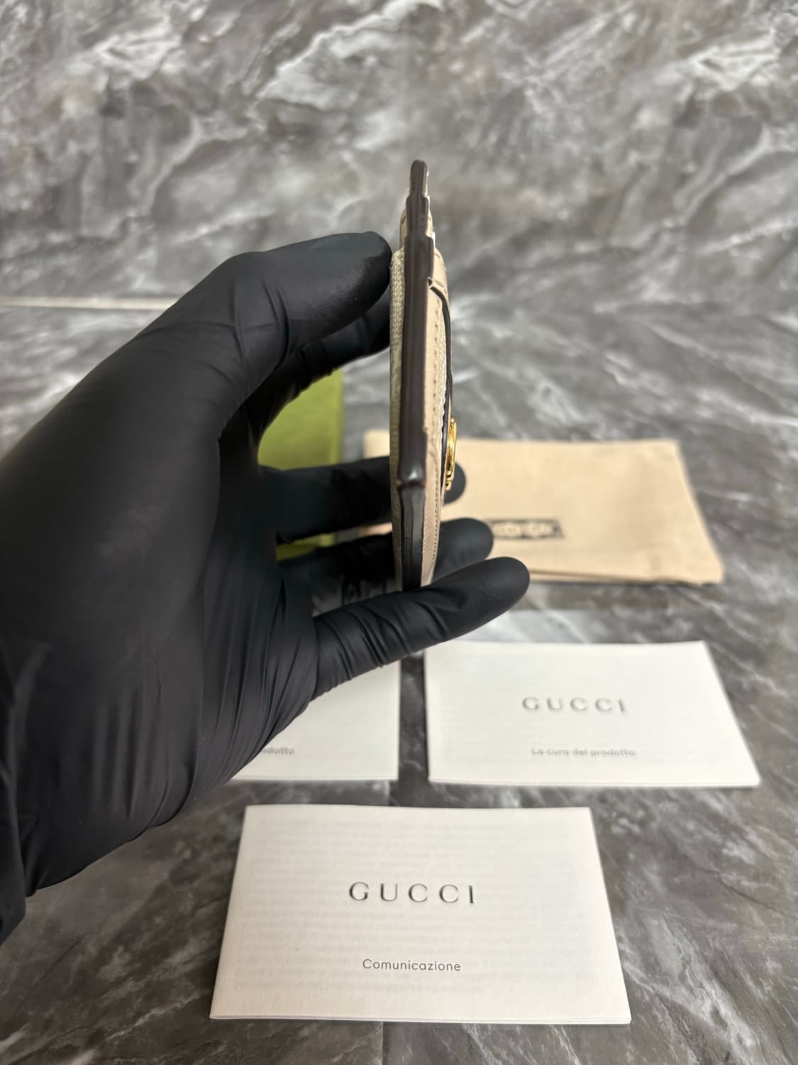 구찌 오피디아 GG 금장로고 카드지갑 상품이미지3