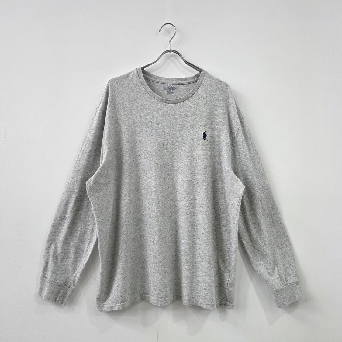 폴로 랄프로렌 그레이 클래식핏 긴팔티셔츠 상품이미지1