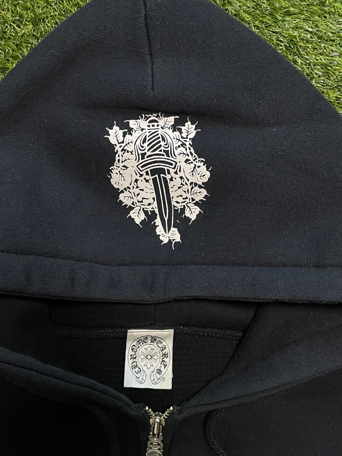 90s 올드 크롬하츠 헤비웨이트 후드 집업 상품이미지5