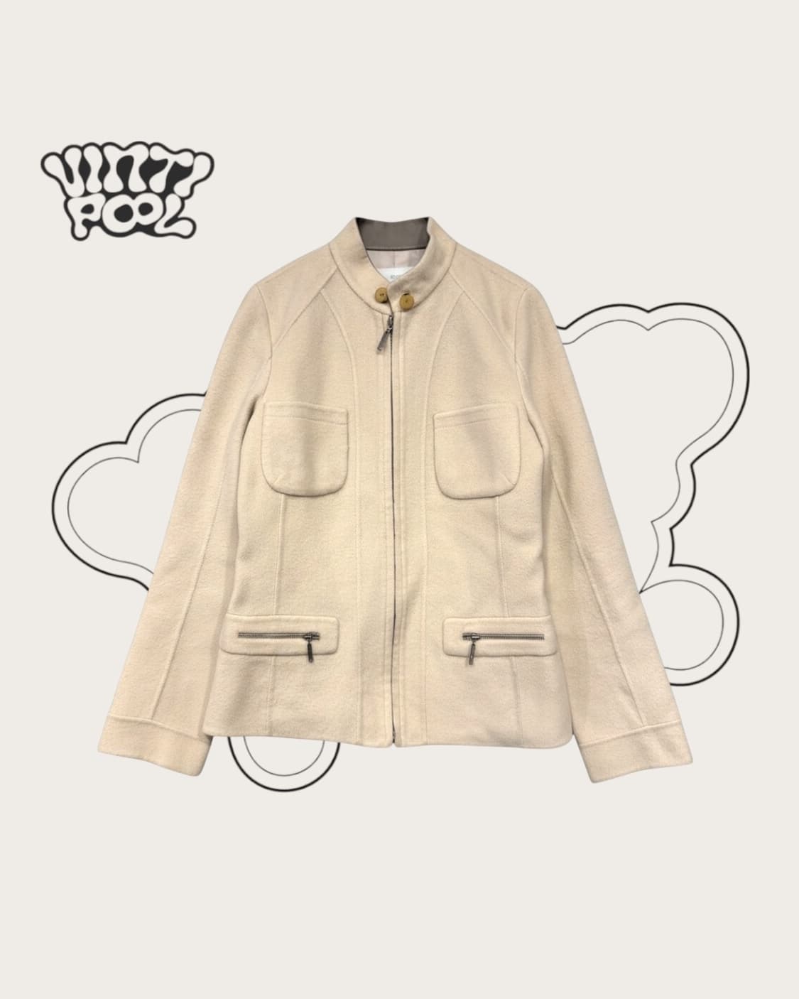 SYSTEM 한섬 시스템 울100% 자켓 S 아이보리 상품이미지1