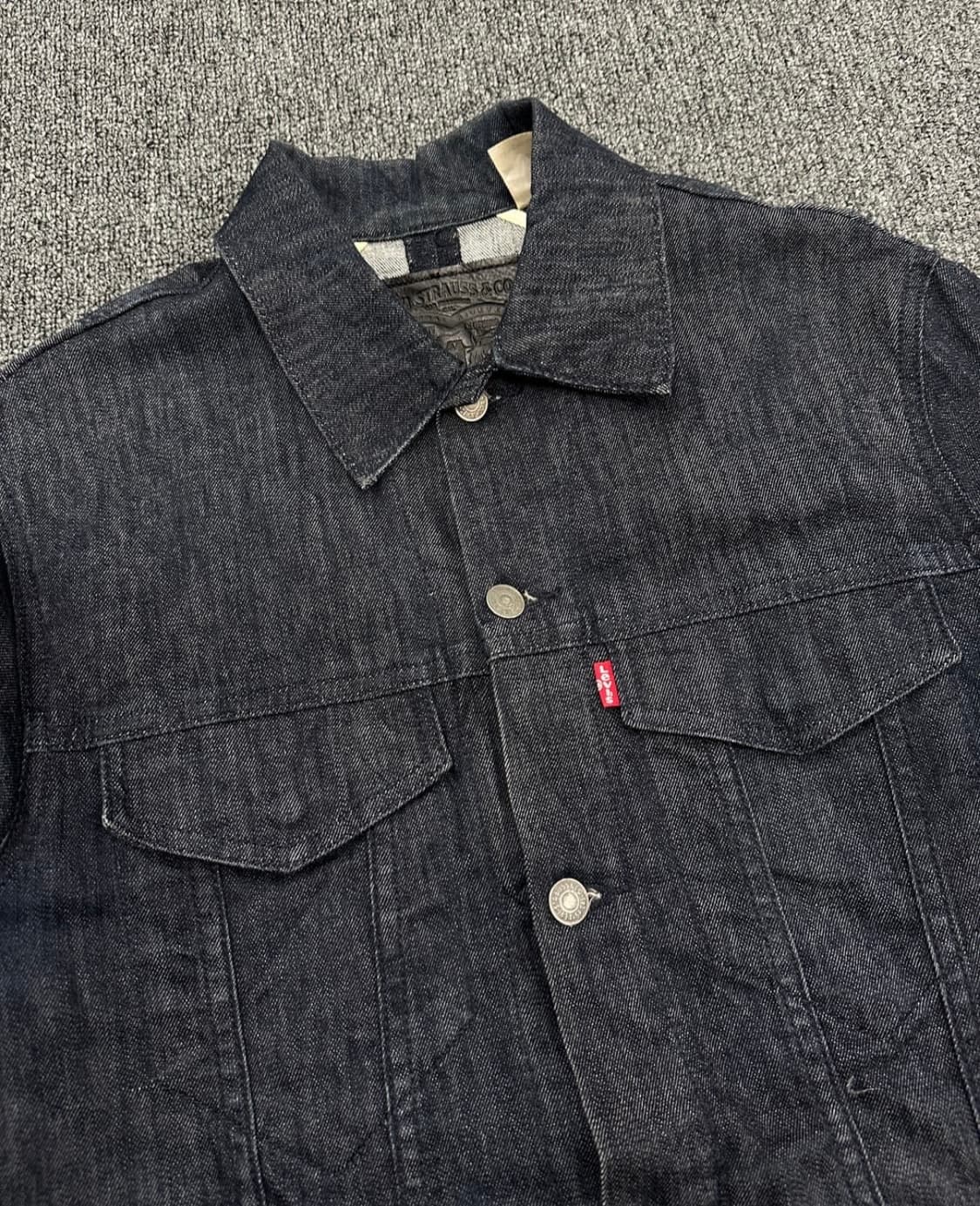 M) 리바이스 스판 데님 인디고 트러커 자켓 bovine 상품이미지3