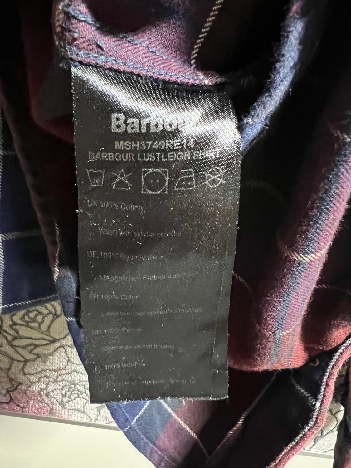 Barbour 바버 테일러핏 체크 셔츠 상품이미지5