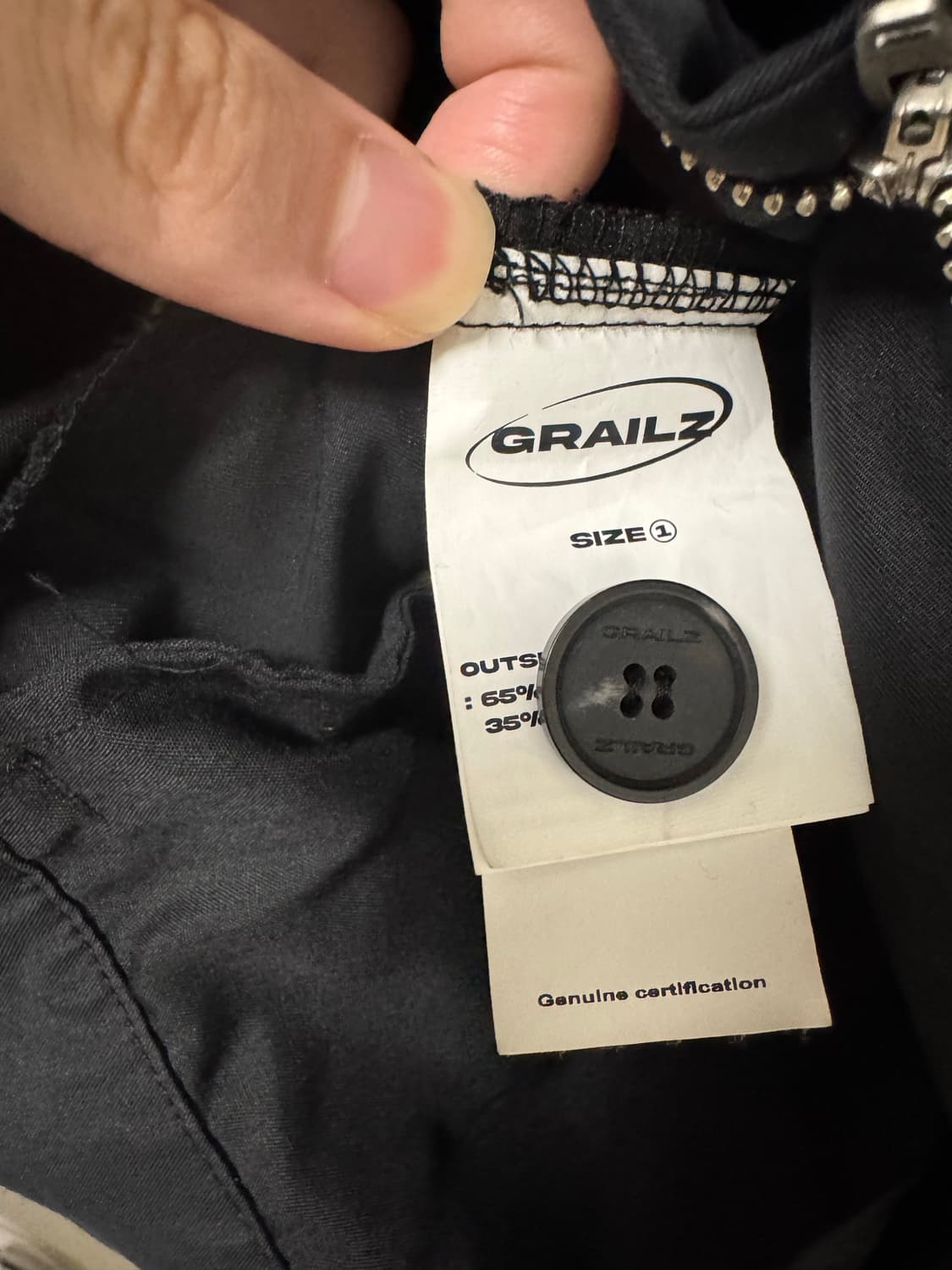 그레일즈 1사이즈 CURVED CARGO TROUSER [BLACKㅣ 상품이미지5