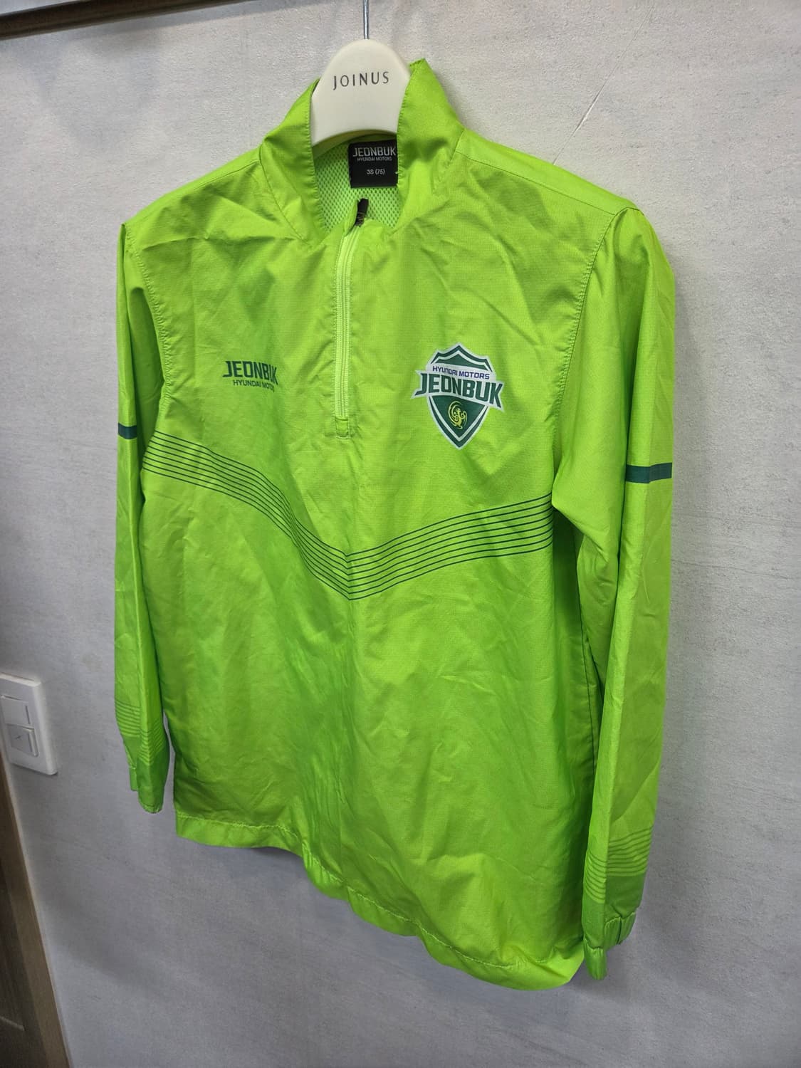 전북현대 키즈 주니어 경량 바람막이 반집업 자켓 75 상품이미지5