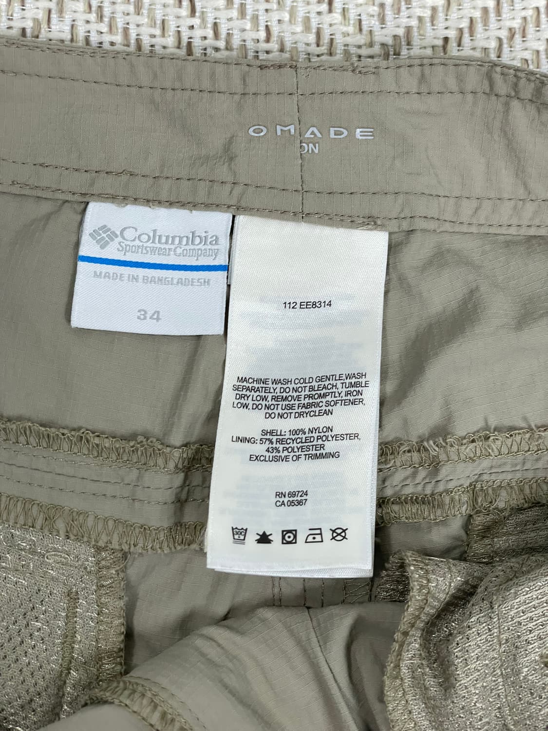컬럼비아 남성 카고 반바지 34인치 상품이미지3
