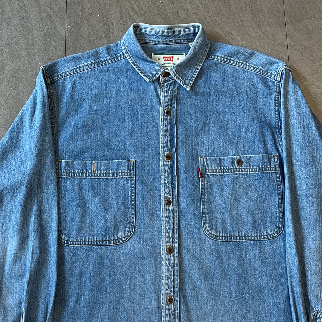 리바이스 정품 데님 청 긴팔 투 포켓 셔츠 상품이미지4
