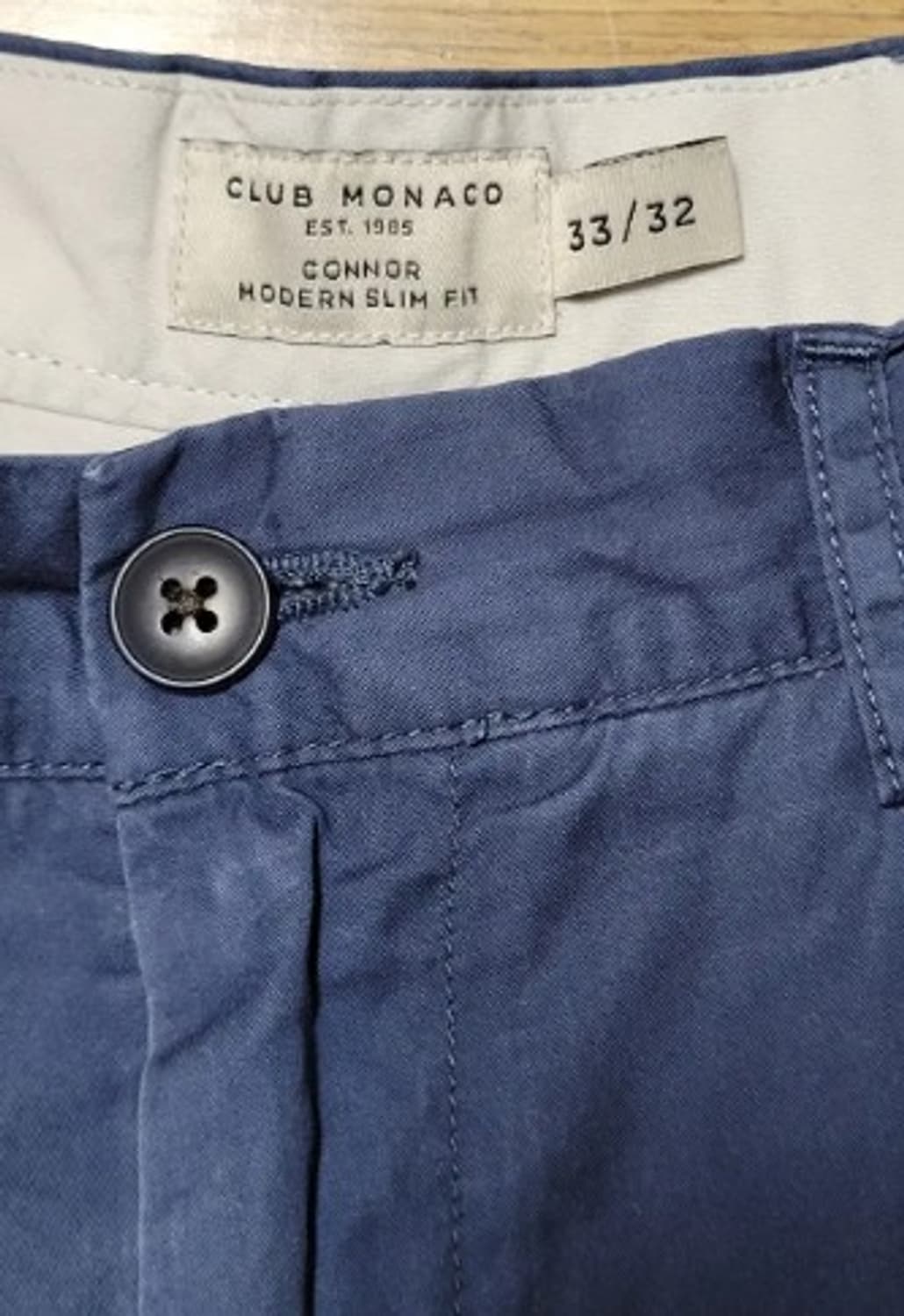 클럽모나코 남성 네이비 코튼바지 33/32 상품이미지4