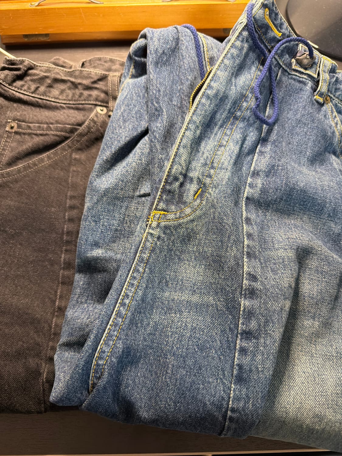 니들스 H.D. 데님 팬츠 12oz 인디고 블랙 일괄 판매합니다. 상품이미지3