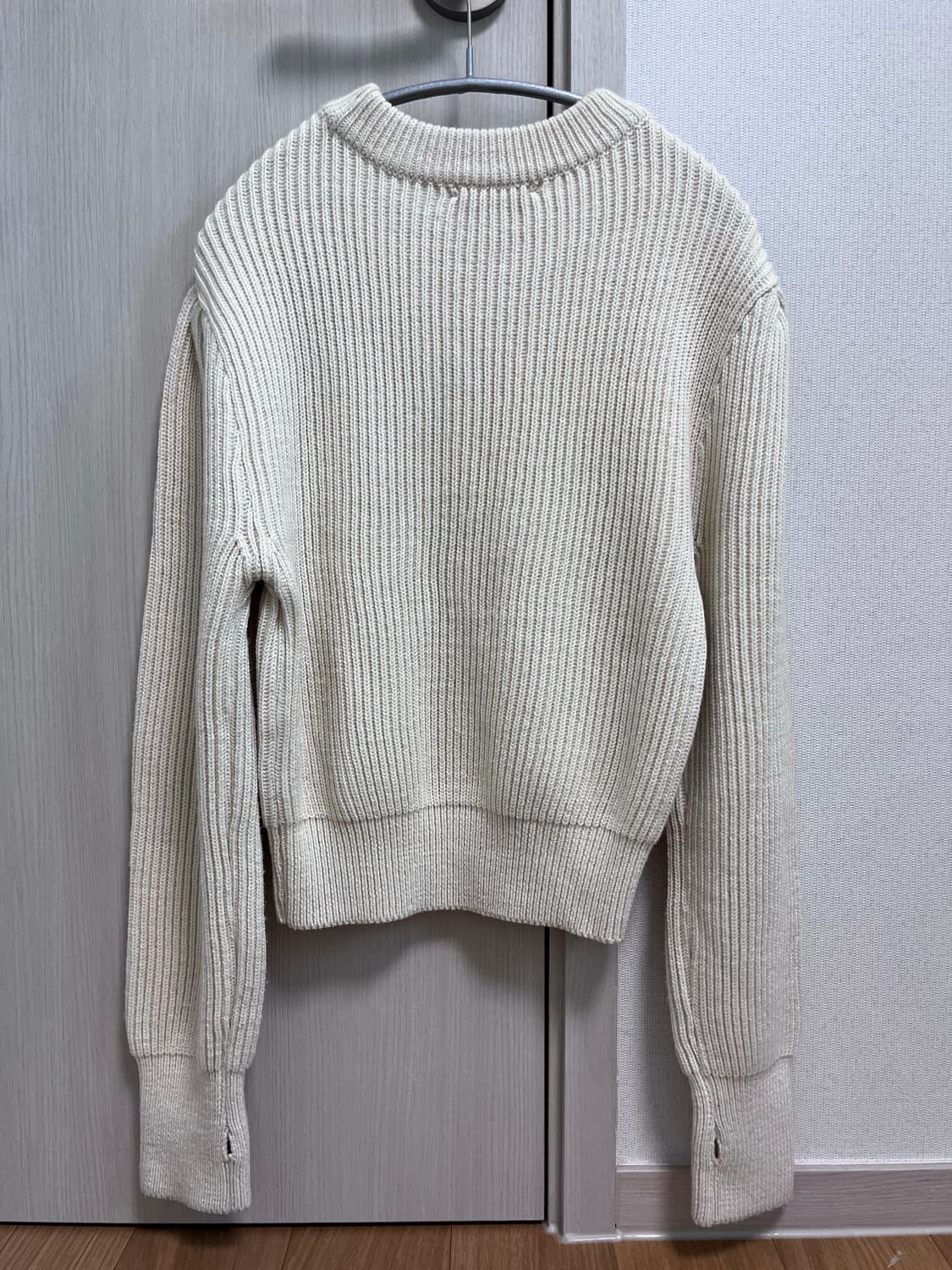 AMOMENTO 하프넥 니트 ECRU 상품이미지3