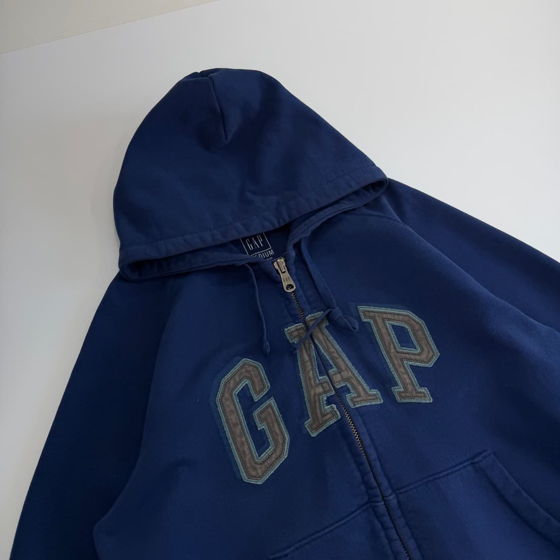 Gap 갭 그레이로고 블루 후드집업  상품이미지4