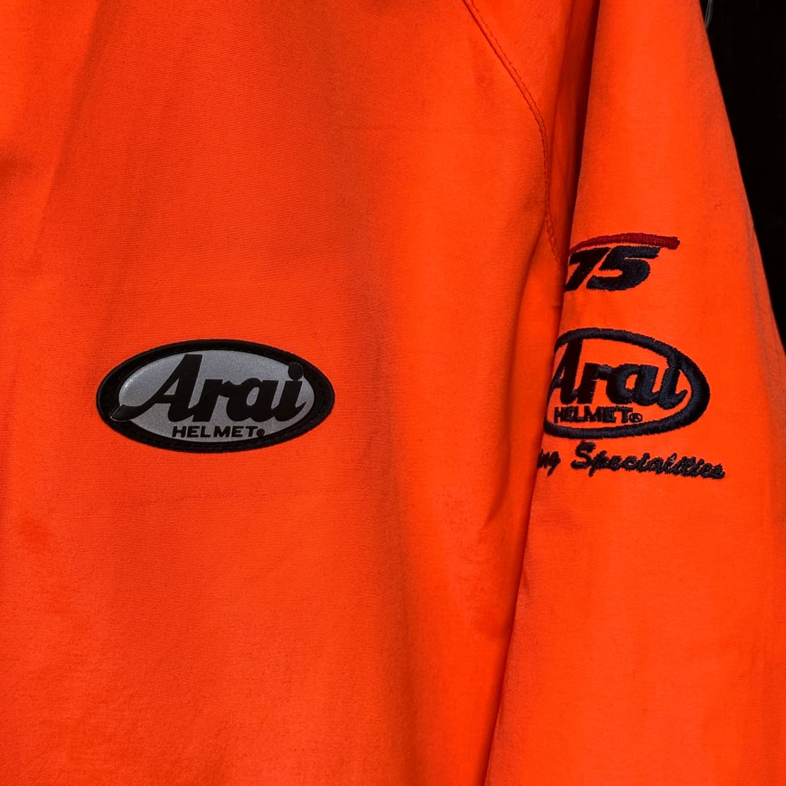 아라이 레이싱자켓 바람막이 네온 오렌지 상품이미지6