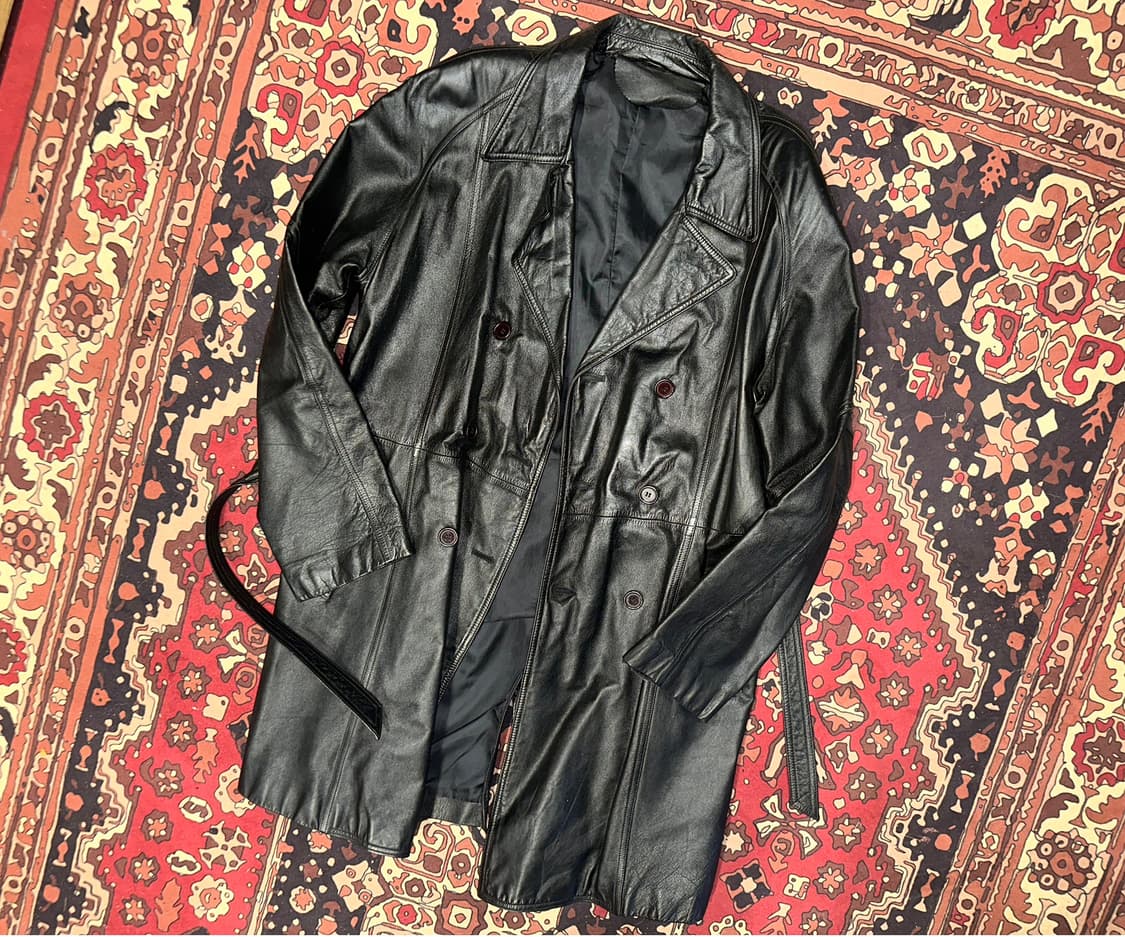 ( L ) 가죽코트 가죽카코트 가죽자켓 레더자켓 소가죽자켓  상품이미지5
