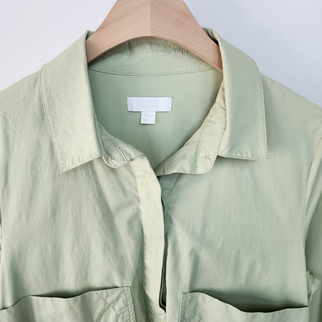 COS 코스 그린 셔츠 원피스 상품이미지2