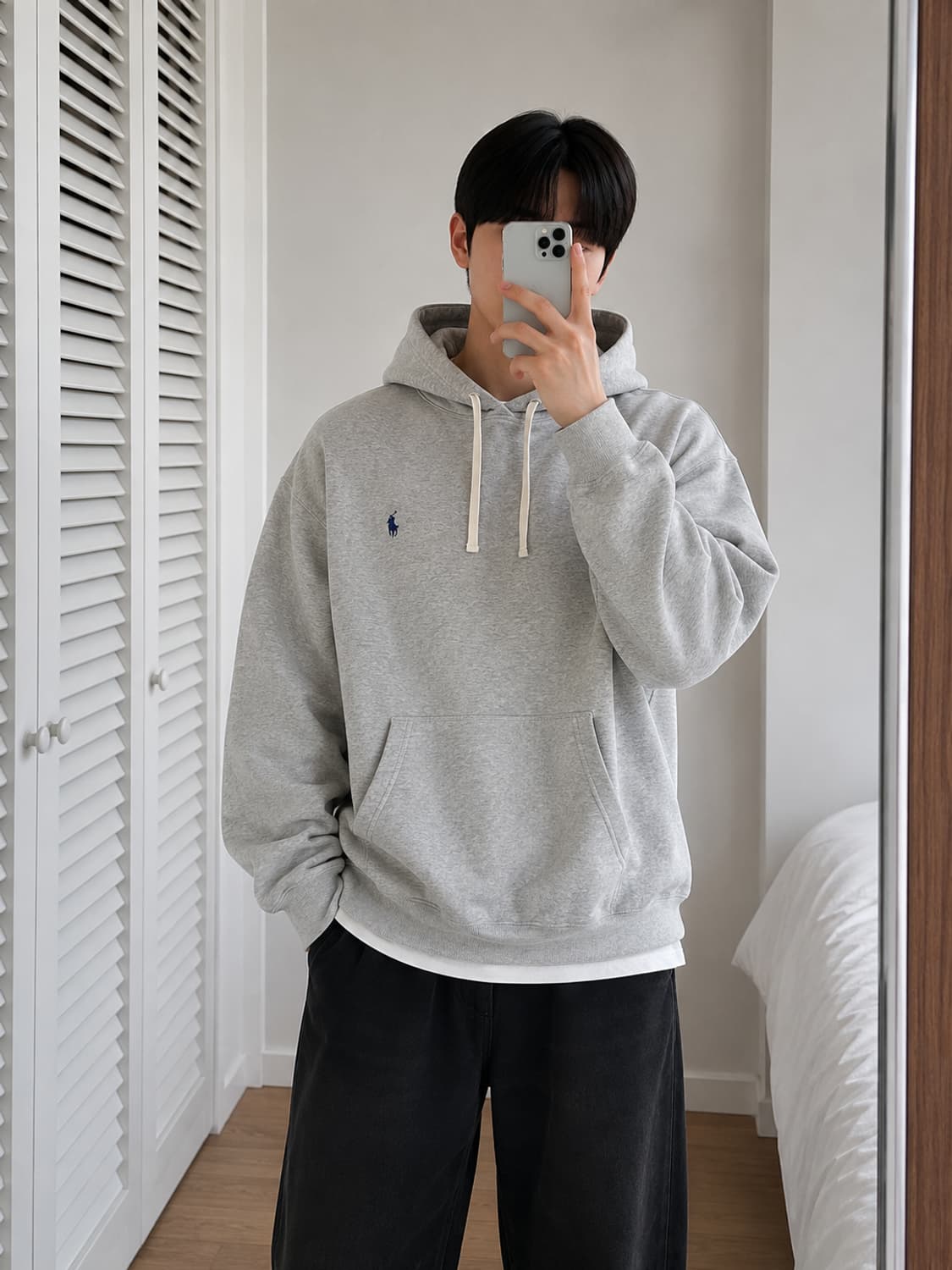 폴로 랄프로렌 원포니 그레이 후드티 상품이미지4