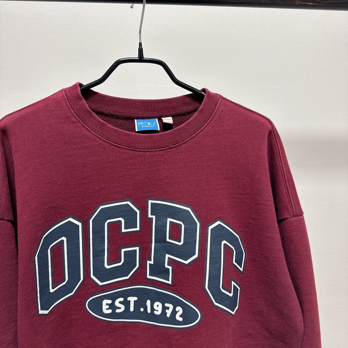 [S] 오션퍼시픽 OCPC 버건디 맨투맨 상품이미지2