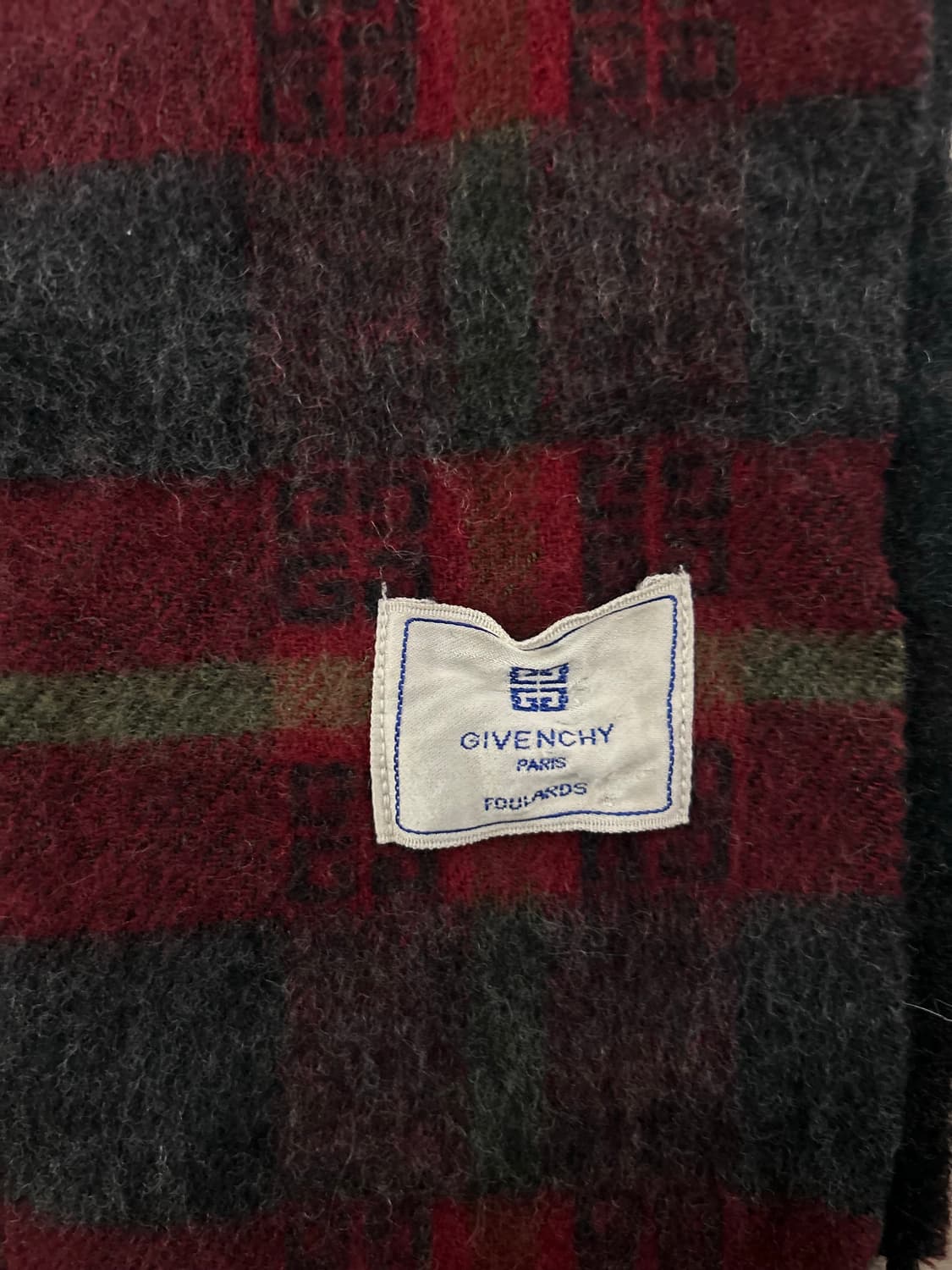 지방시 체크 패턴 머플러 상품이미지2