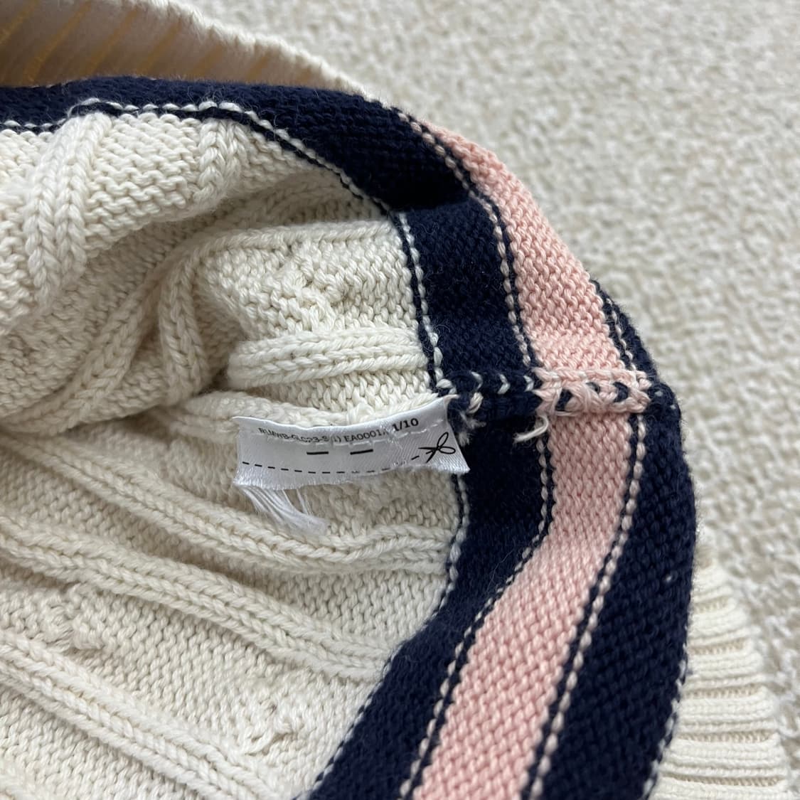 M 랄프로렌 여성 케이블 니트 조끼 0129M1 상품이미지3