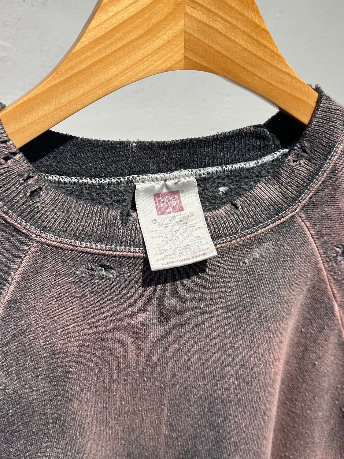 90's Hanes  Damage Fading Sweat 상품이미지4