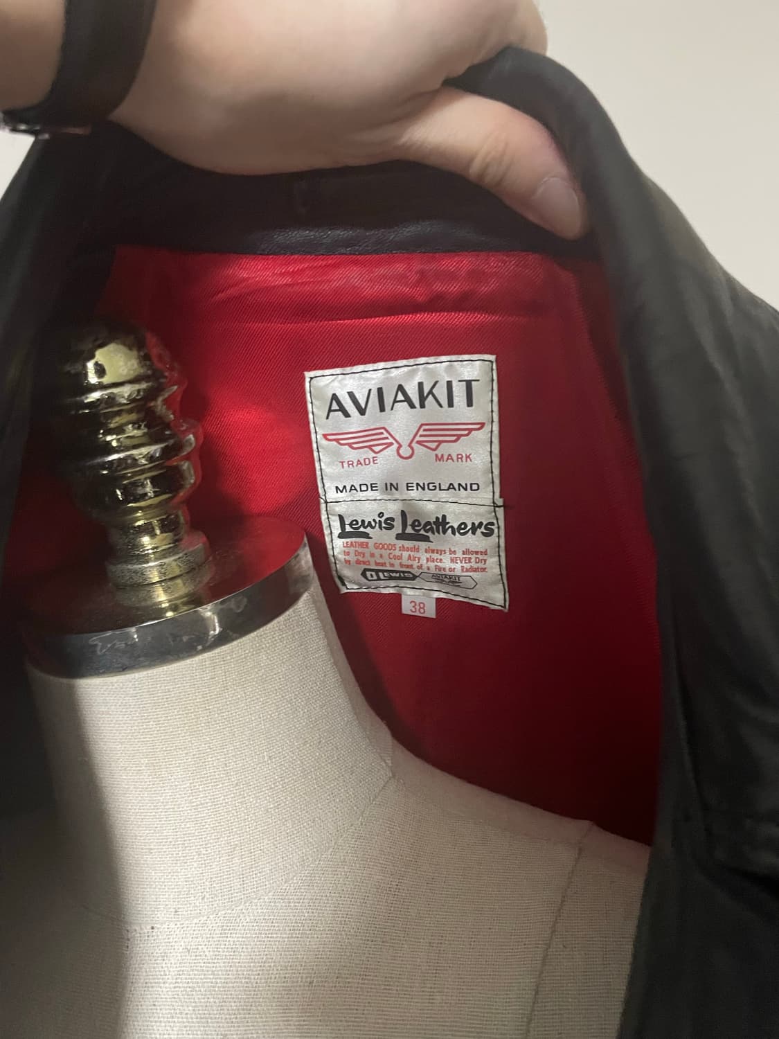 루이스레더 391T 38사이즈 램스킨 라이더자켓 상품이미지5