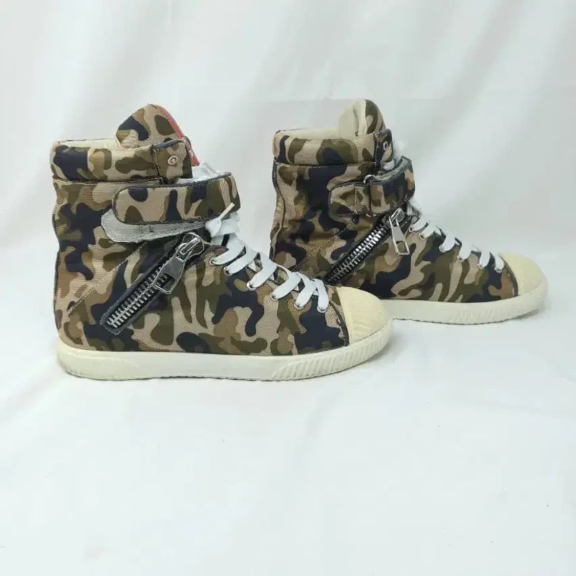 프라다 더블지퍼 하이탑 스니커즈 운동화 240 상품이미지2