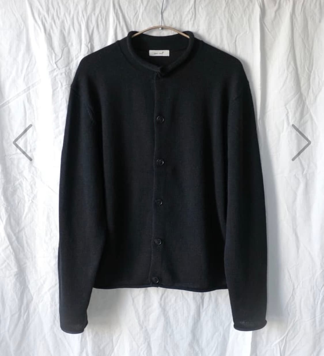 [3] 씨솔트 seasalt 루프헴 가디건 블랙 상품이미지1