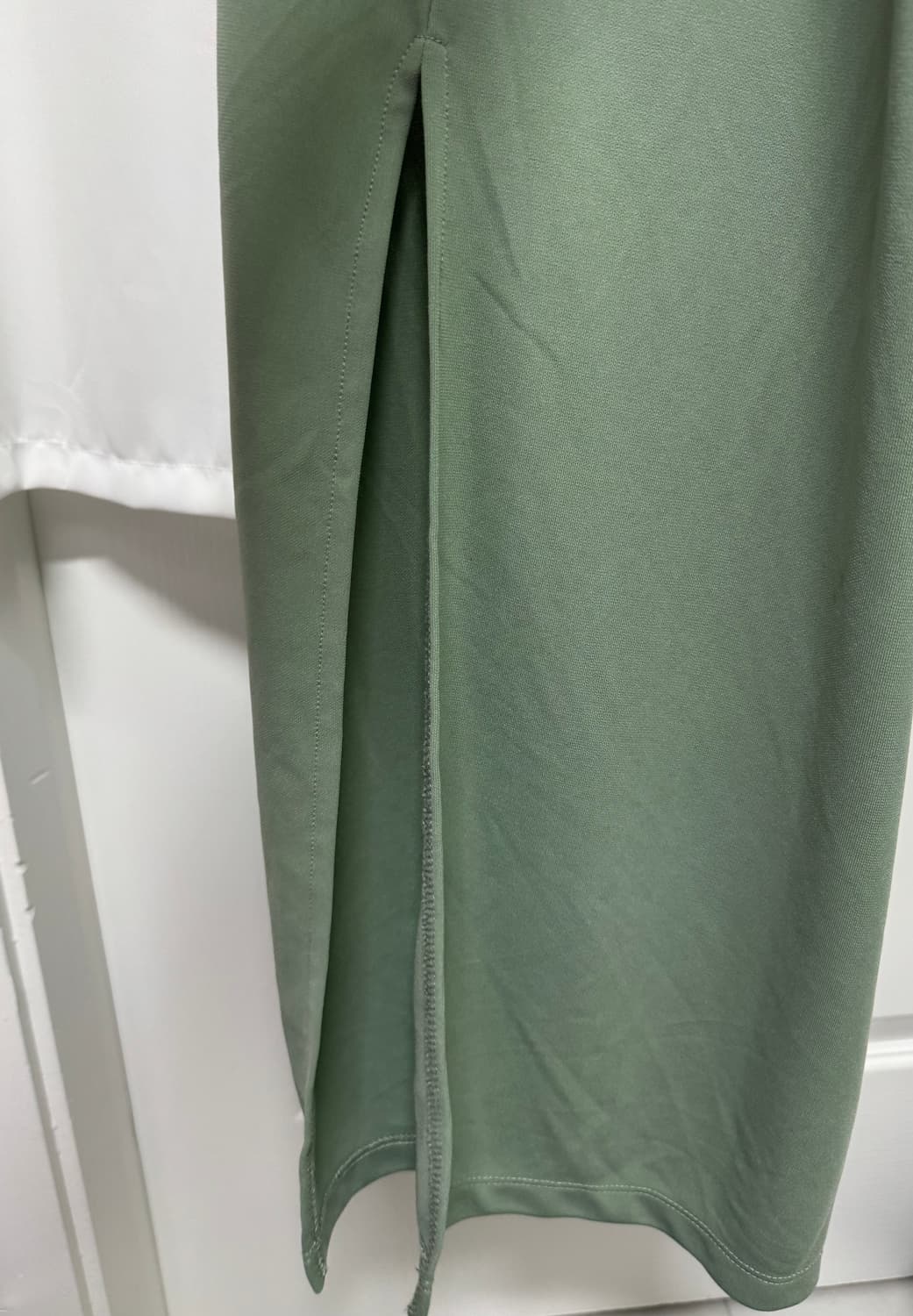 H&M 끈나시 롱 원피스 카키 슬릿 상품이미지8