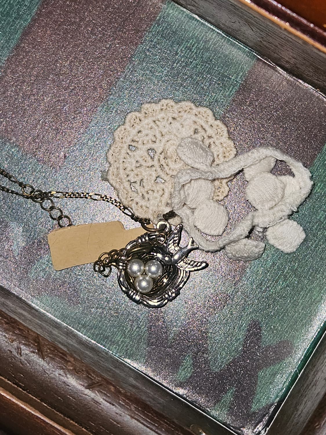 Vintage bird's nest necklace 상품이미지1