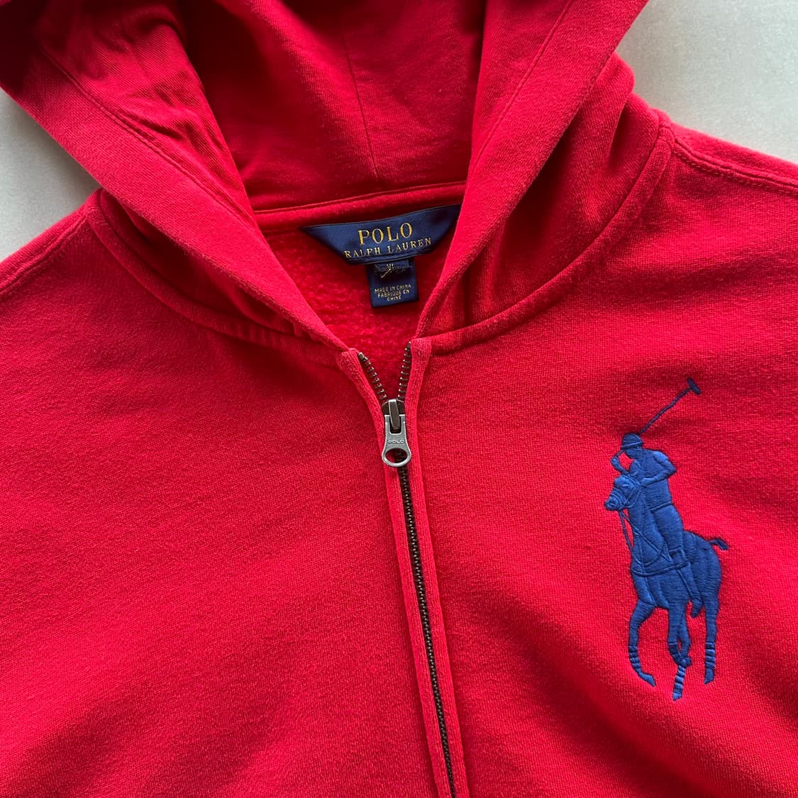 [M]폴로 랄프로렌 빅포니 기모 후드집업 상품이미지7