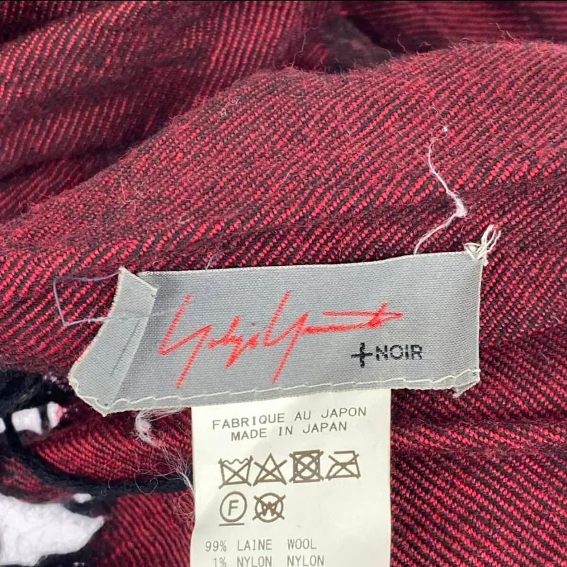 요지 야마모토 느와르 울 스톨 머플러 상품이미지3