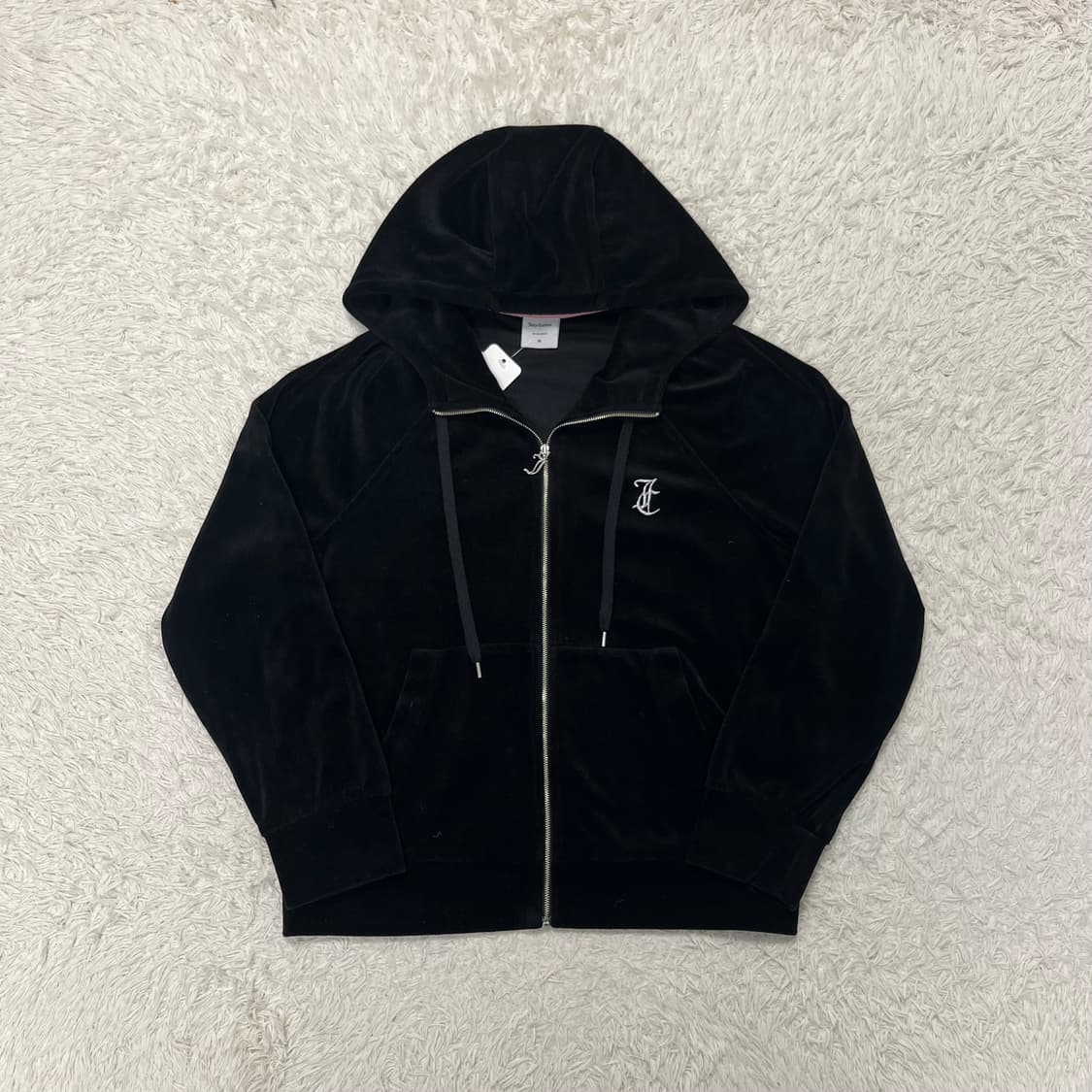 Juicy Couture velvet zip-up hoodie  상품이미지4