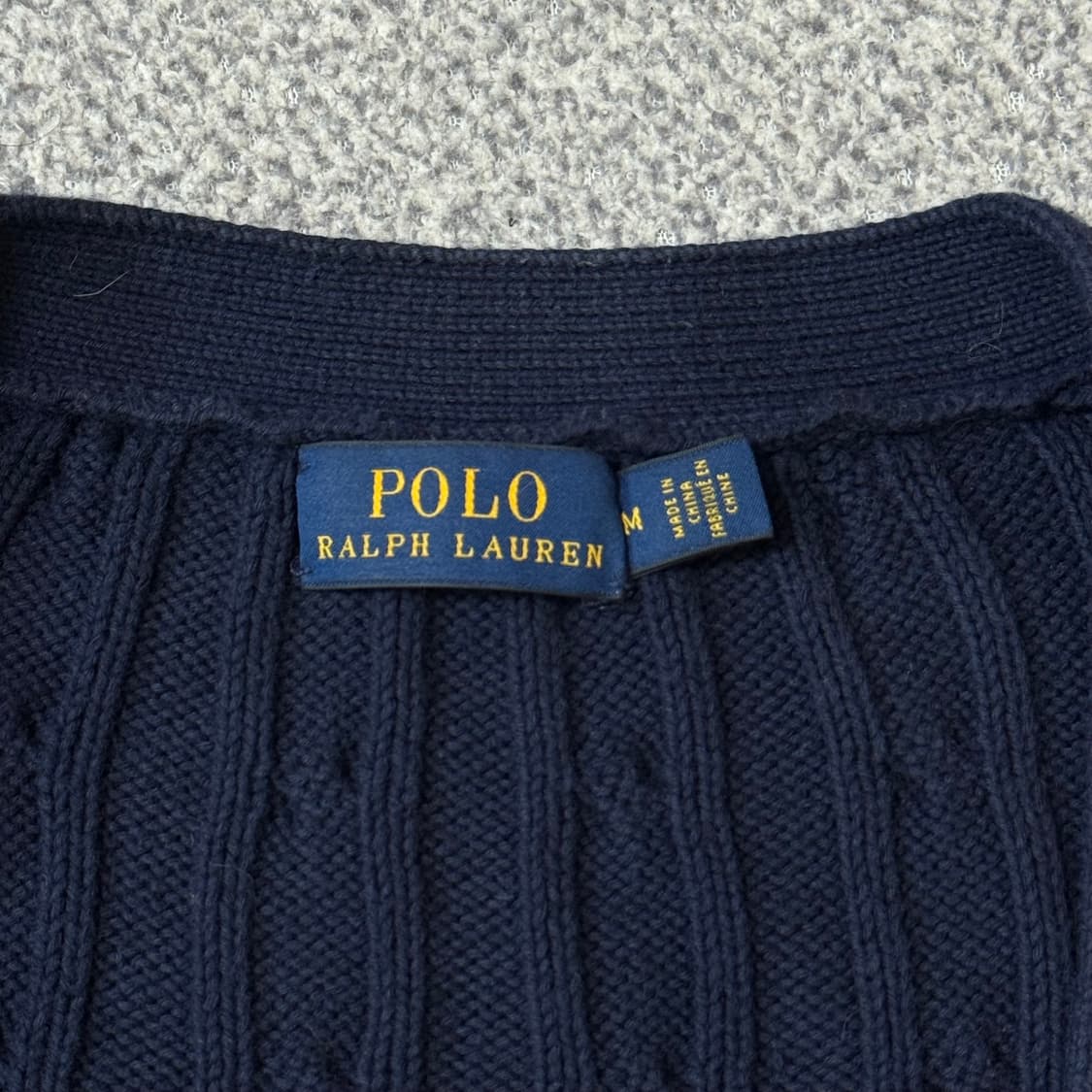 [아울렛 정품] 폴로 랄프로렌 꽈배기 니트 가디건 M 상품이미지4