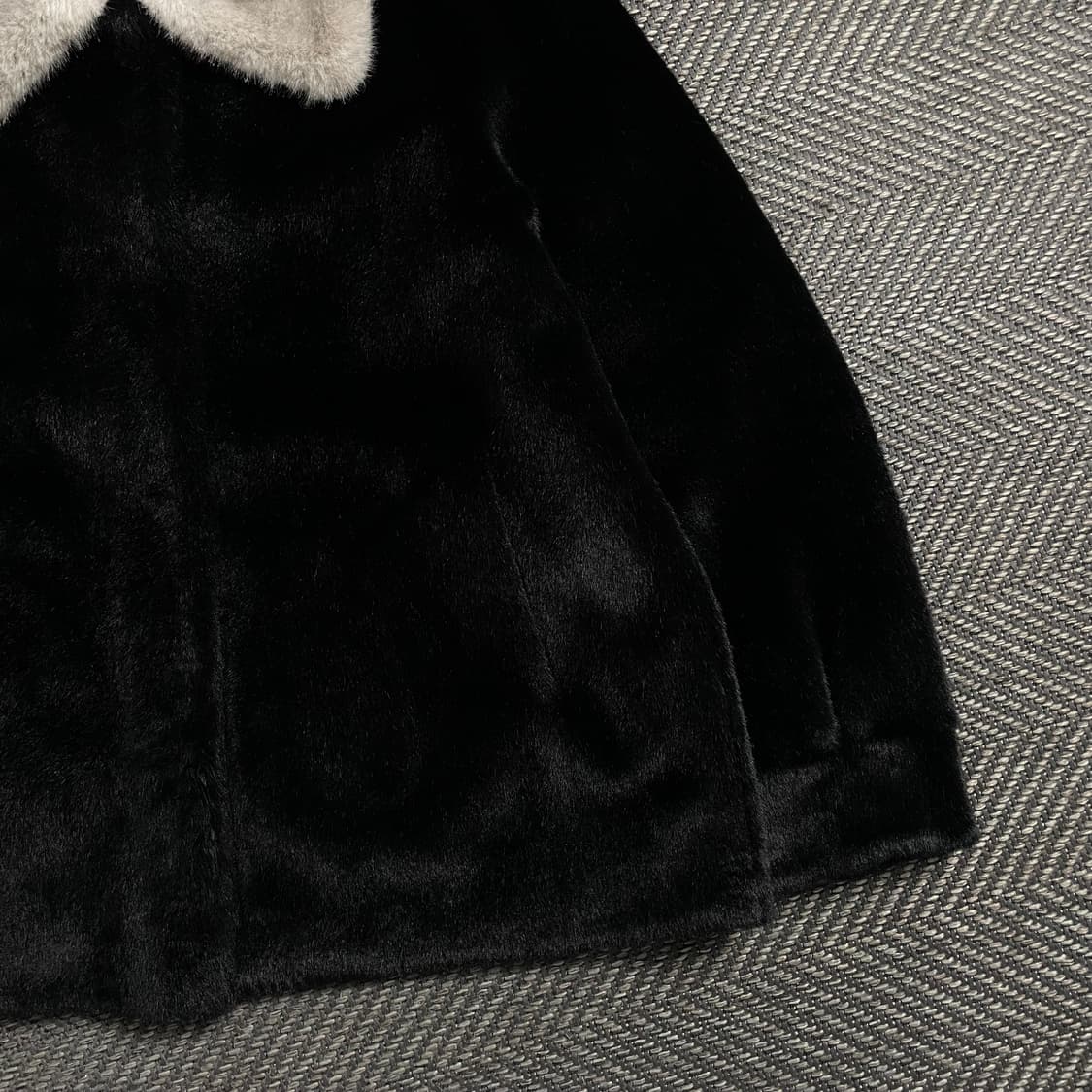 빈티지 아카이브 배색 밍크 퍼 자켓o 4669 상품이미지2