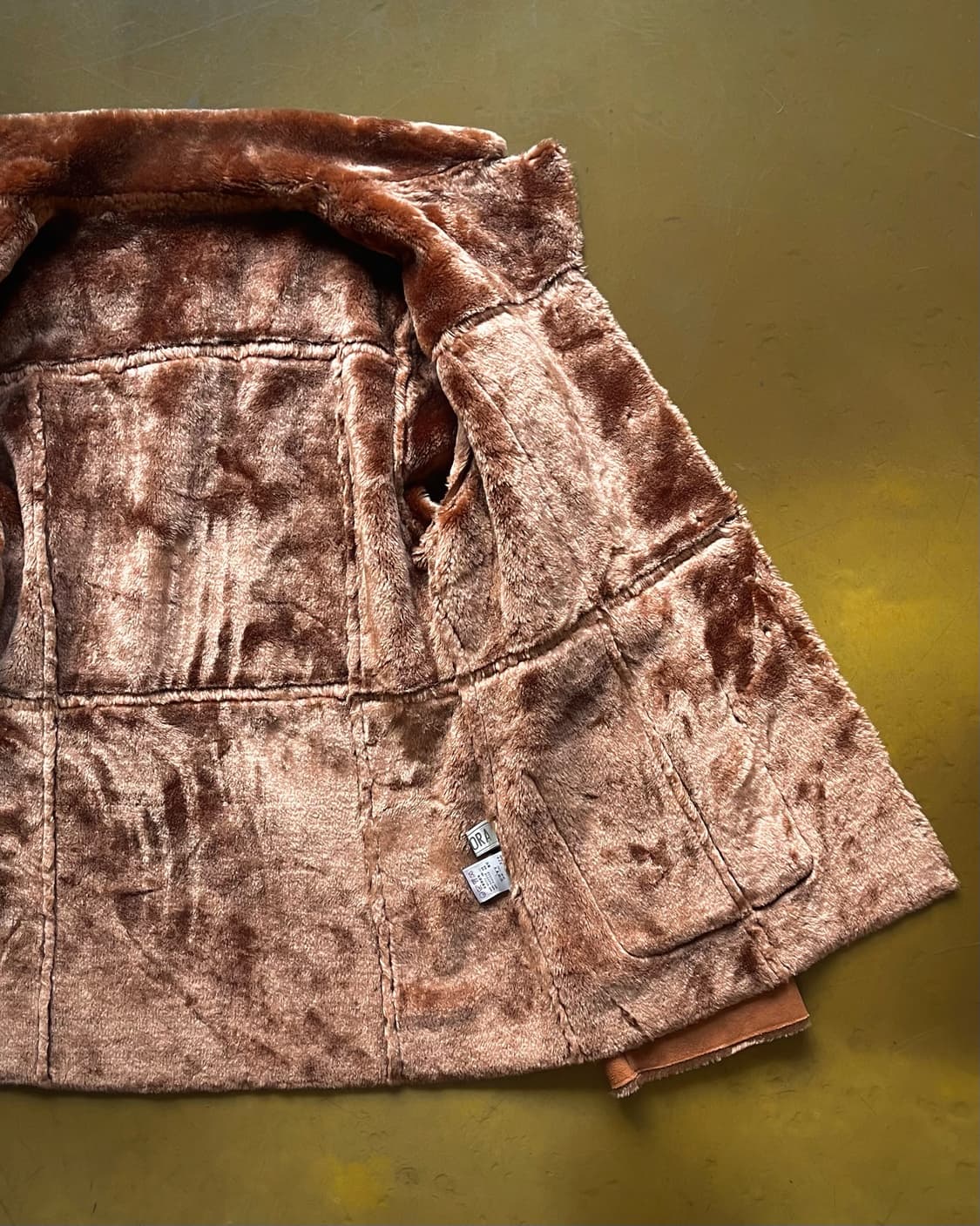 90-00s AURORA Japan Faux Leather Fur JK 상품이미지7