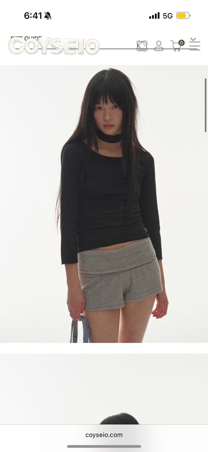 코이세이오 백써클 카프리 슬리브 블랙 상품이미지4