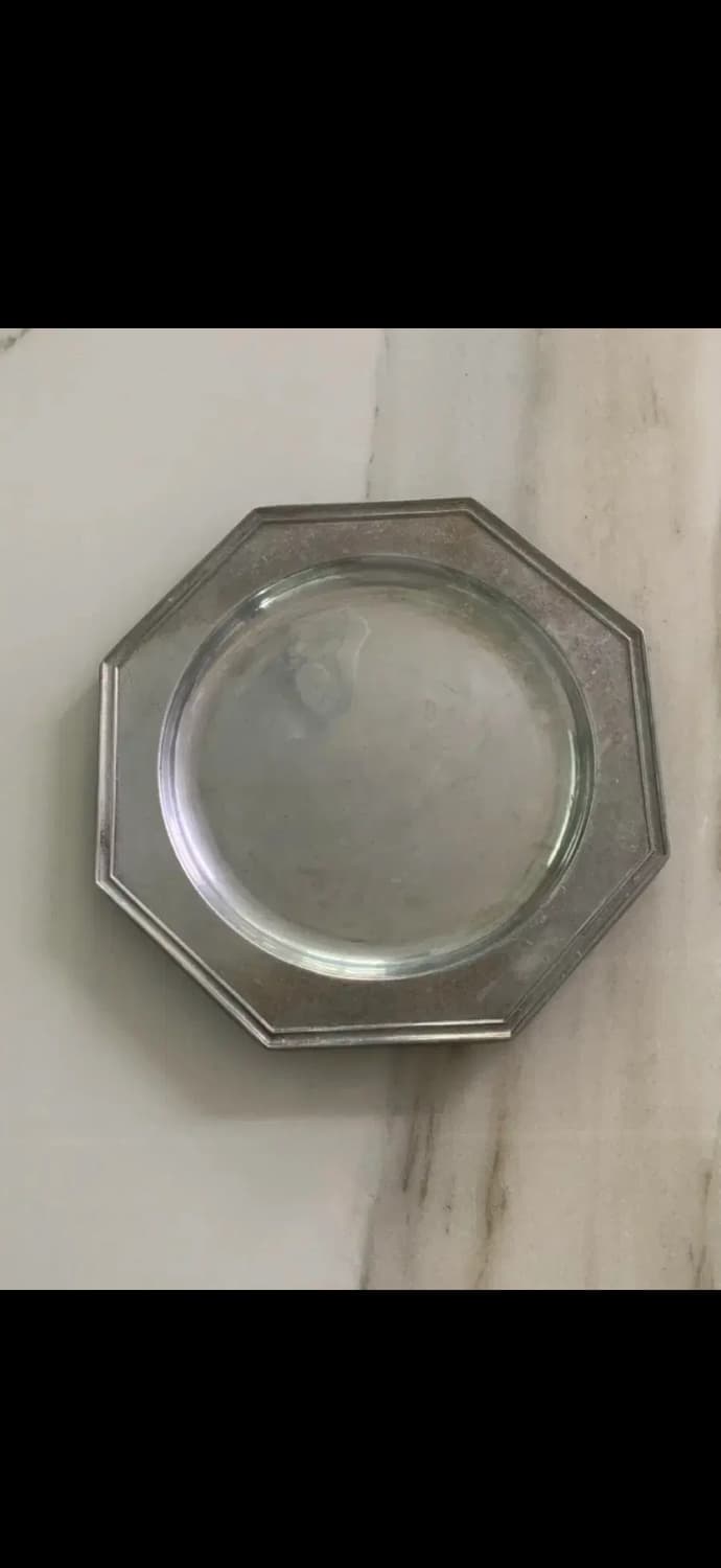 빈티지 주석 접시  상품이미지1