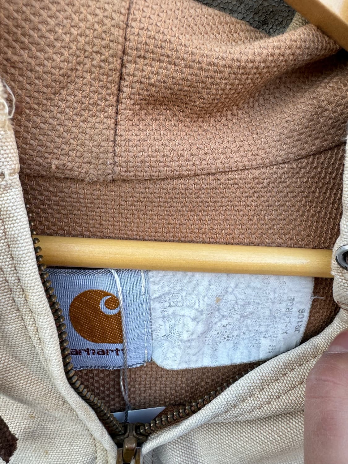 90s 칼하트 빈티지 jr106 하드페이딩 덕 액티브 후드 워크 자켓 상품이미지9