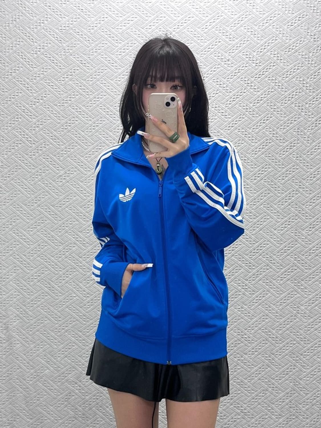 아디다스 파이어버드 빈티지 레트로 블루 져지 집업 100 C11171 상품이미지2