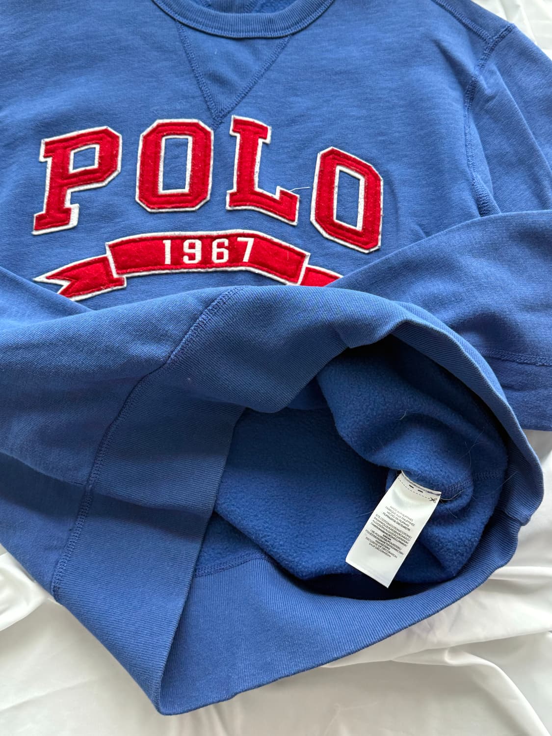 폴로 랄프로렌 블루 스펠로고 스웻 맨투맨 상품이미지4