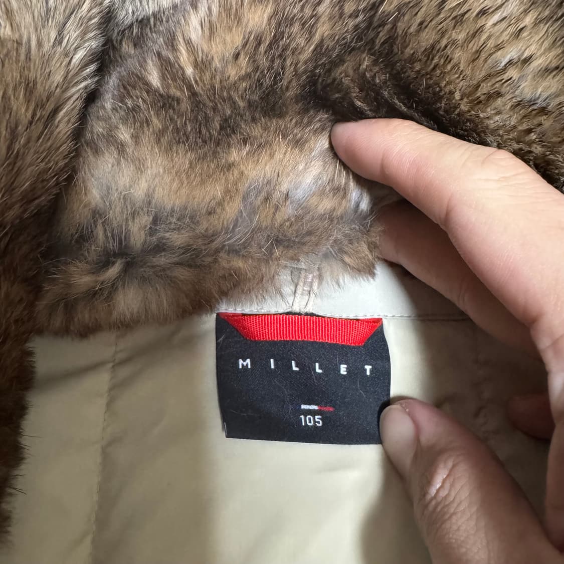  (바배) 밀레 덕다운 베이지 패딩 상품이미지3