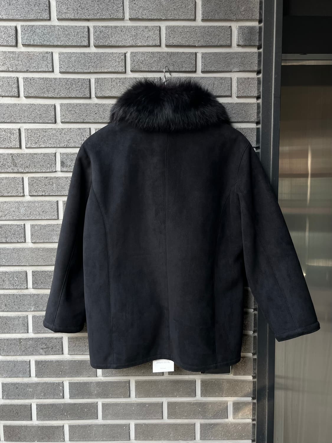 폭스퍼 시어링 자켓 블랙 상품이미지7