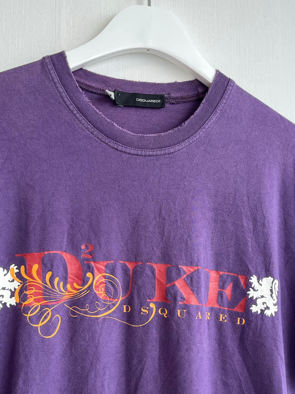 Vintage Dsquared Purple Logo Top 상품이미지2
